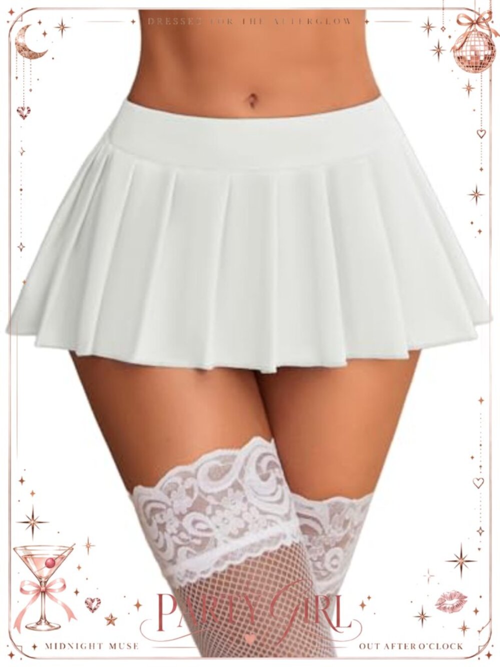 Pleated Mini Skirt Role Play Lingerie Schoolgirl Costume